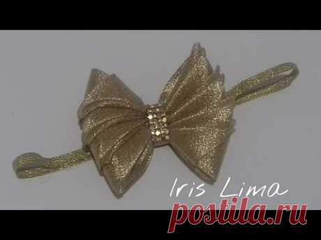 Como fazer laço mil faces parte 2  Diy ,Tutorial ,Pap By Iris Lima How To Make a Hair Bow