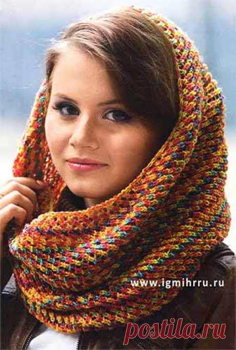 Пестрый шарф-хомут