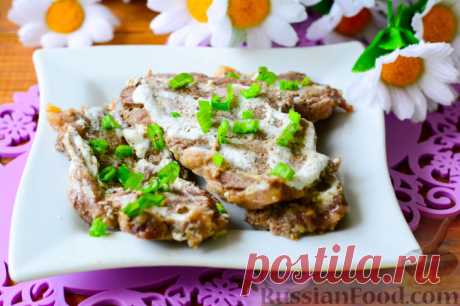 Рецепт: Мясо с горчицей и сметаной (на пару) на RussianFood.com