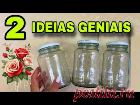 2 IDEIAS INCRÍVEIS COM VIDROS DE CONSERVAS TODO MUNDO AMOU FAÇA VOCÊ MESMO #viral #compartilhe #diy