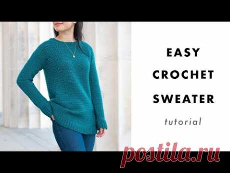 How to Crochet a Sweater - Weekend Snuggle Sweater Tutorial