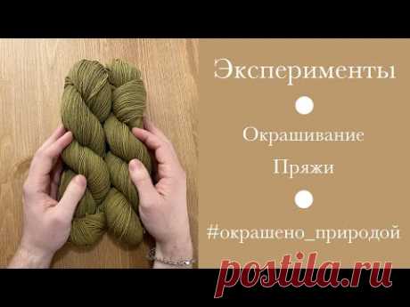 Натуральное крашение пряжи! СП "Крашу Пряжу"  #окрашено_природой