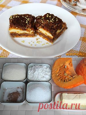 Тыквенное пирожное