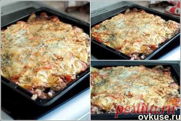 Мясо запеченное с картофелем - Простые рецепты Овкусе.ру