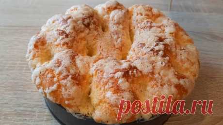 Вкусный, Мягкий и Воздушный САХАРНЫЙ ПИРОГ! Простой Рецепт!