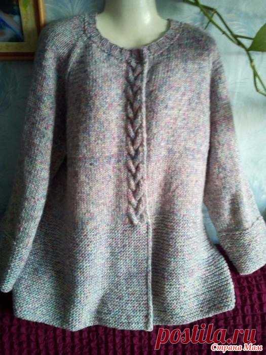 . Теплый жакет из YarnArt Увидела на Ютюбе жакет 