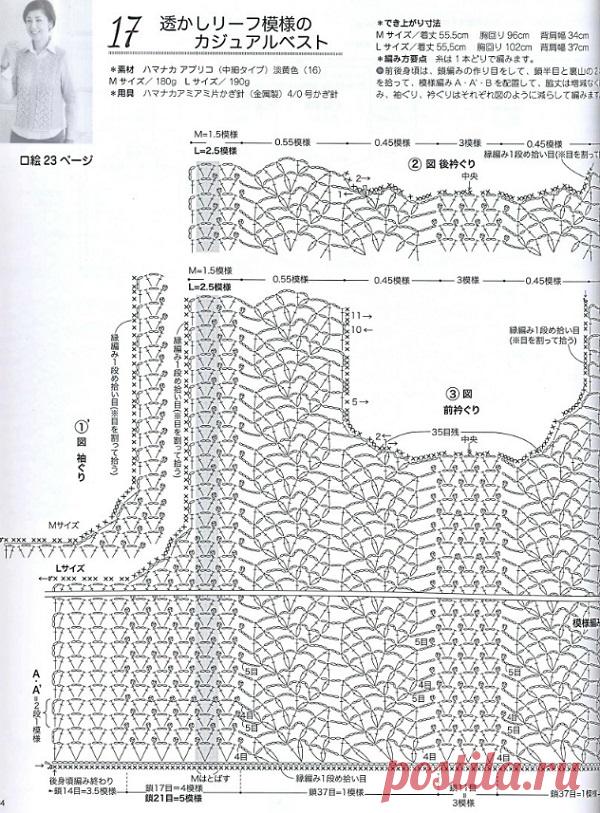Желтая безрукавка связанная крючком