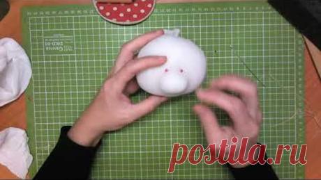 Снеговик из капрона 1
