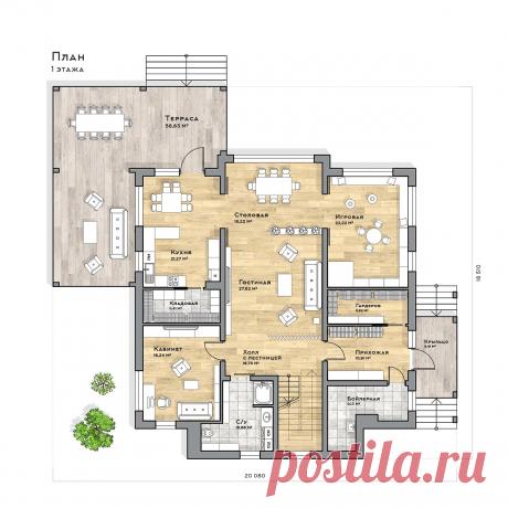 Проект дома Эминенс — цена строительства под ключ в компании Render House