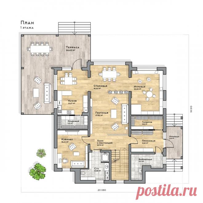 Проект дома Эминенс — цена строительства под ключ в компании Render House