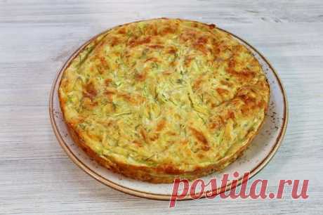 Заливной пирог с кабачками и сыром — Кулинарная книга