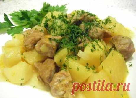 Картошка с мясом в мультиварке / Простые рецепты