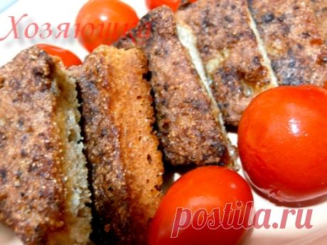 Хозяюшка. Кушать подано! - Гренки печёночные