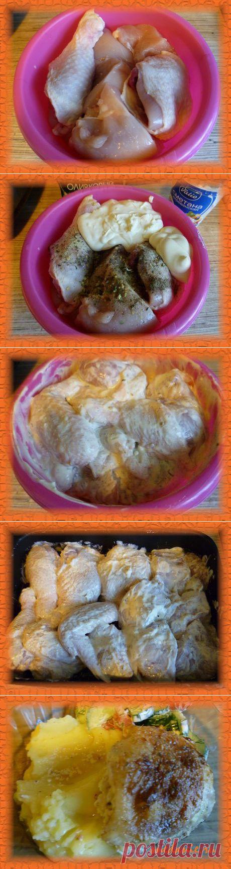 Как вкусно запечь курицу в духовке - рецепт с фото