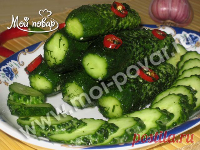 Малосольные огурцы без рассола