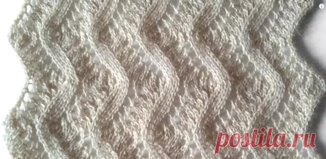 Два красивых нежных узора спицами 
Ажурный узор для шарфа + видео

Недавно я связала такой шарф.Узор, которым он связан, несложный, но нужно очень внимательно следить за схемой. Некоторые тонкости, облегчающие вязание, есть в видео-ур…