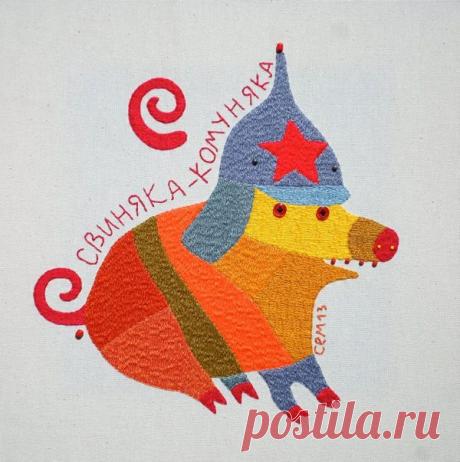 Бандитское искусство | Вышивка крестом