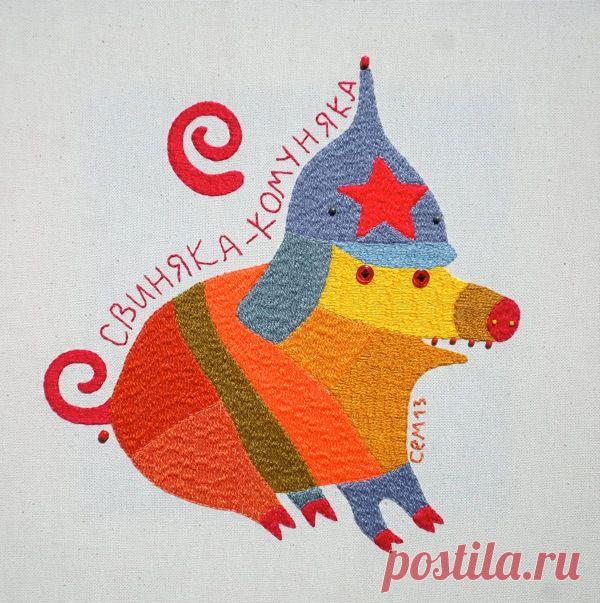 Бандитское искусство | Вышивка крестом