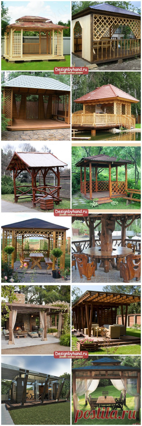 Беседки из дерева: фото и идеи. Делаем своими руками