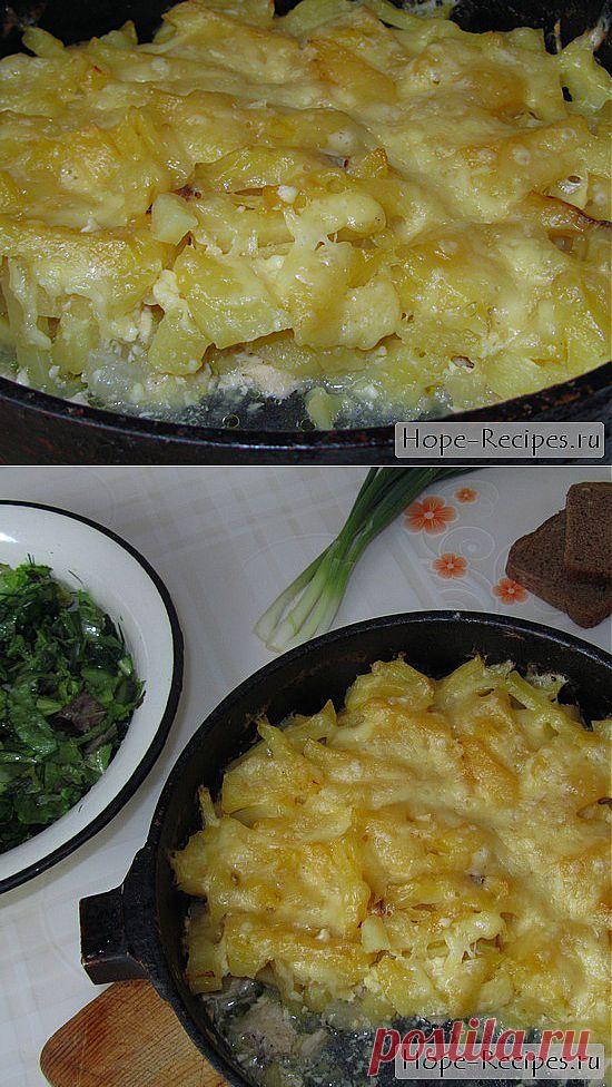 Картофельная запеканка с курицей и сыром © Кулинарный блог #Рецепты Надежды
