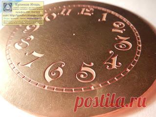 Куликов Игорь. Живопись графика офорт. Kulikov Igor painting drawing etching : Травление латунных циферблатов