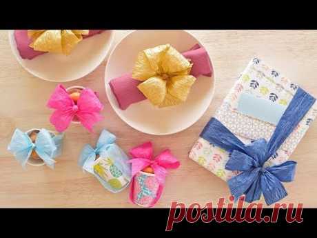 3 DIY Ideas using Eco-Friendly Paper Ribbons