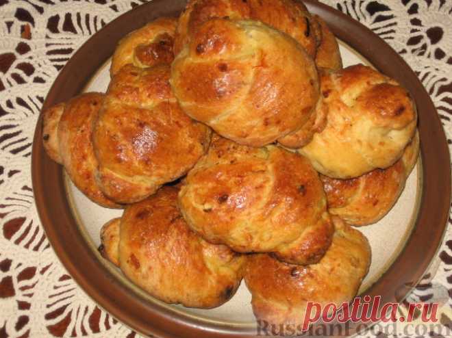 Рецепт: Луковые булочки на RussianFood.com