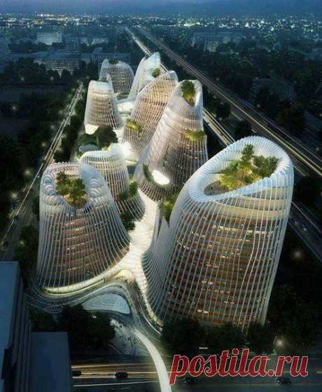 Город Shan Shui, Китай
