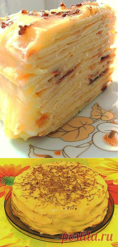 Сказочно вкусный торт с творожным заварным кремом | Готовим вместе