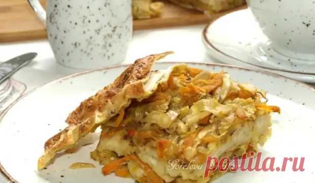 Пирог из лаваша с капустой - Будет вкусно - Медиаплатформа МирТесен