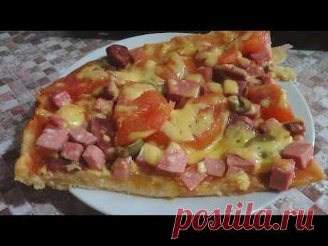 ♦вкусная пицца из слоеного теста♦
