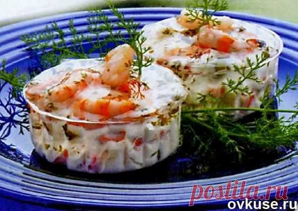Заливное из креветок с соусом - Простые рецепты Овкусе.ру