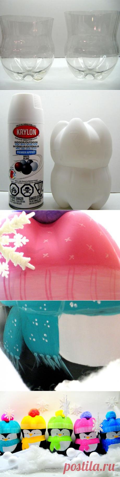 Новогодняя игрушка «Пингвин» своими руками