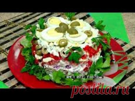 Самый вкусный салат с печенью трески - Простые рецепты Овкусе.ру