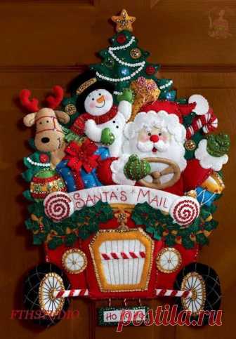 Decoração de natal em feltro - Como Faço