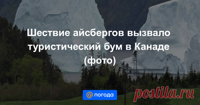 Шествие айсбергов вызвало туристический бум в Канаде (фото) Глобальное потепление принесло неожиданную, но временную пользу прибрежным регионам.