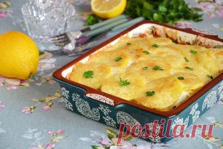 Картошка по-французски с курицей в духовке. Изысканное блюдо без особых усилий | Хрумка со вкусом | Яндекс Дзен