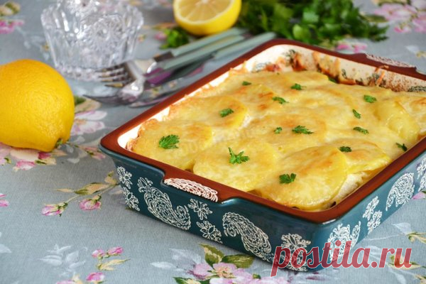 Картошка по-французски с курицей в духовке. Изысканное блюдо без особых усилий | Хрумка со вкусом | Яндекс Дзен