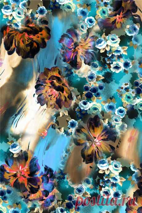 Дизайн Blisse Студия: PAINTING_Flower Design_Digital Print_2
