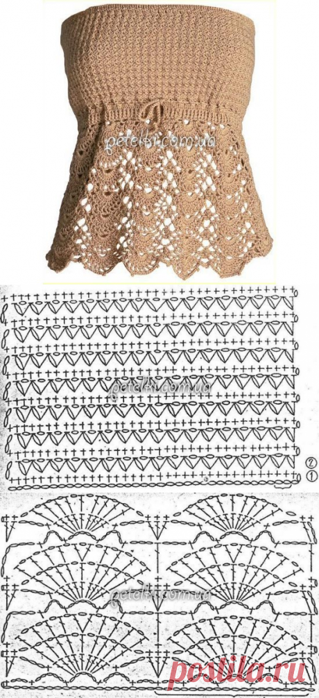 Топ крючком. Схемы