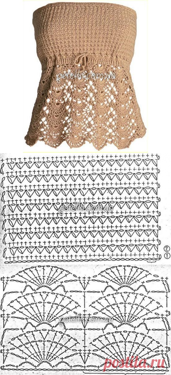 Топ крючком. Схемы