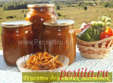 Салат из зеленых помидоров на зиму (без стерилизации) | Рецепты домашних заготовок