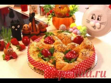 Uskršnja pletena pogača sa jajima - Easter Bread