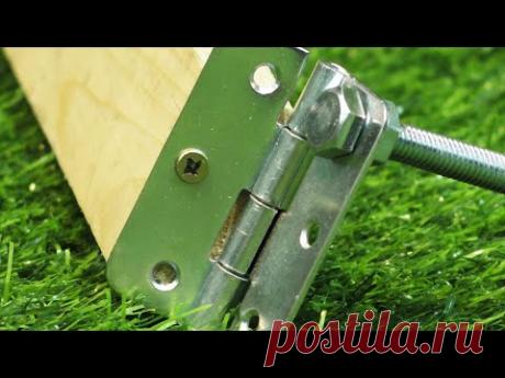 ЧЕТКИЙ СТАНОК из дверной петли и двигателя от стралки! Не трать деньги, сделай сам!