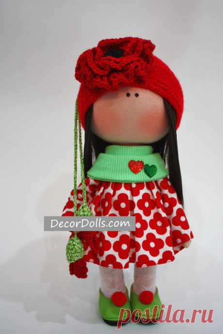 Christmas Winter Doll, Cloth Fabric Doll, Muñecas Rag Doll, Handmade T – Decor Dolls