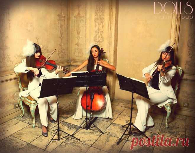 Профессиональное музыкальное сопровождение мероприятий - струнное трио Violin Group DOLLS.