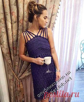 Платье Биарриц от Ванессы Монторо - Вязание Крючком. Блог Настика
