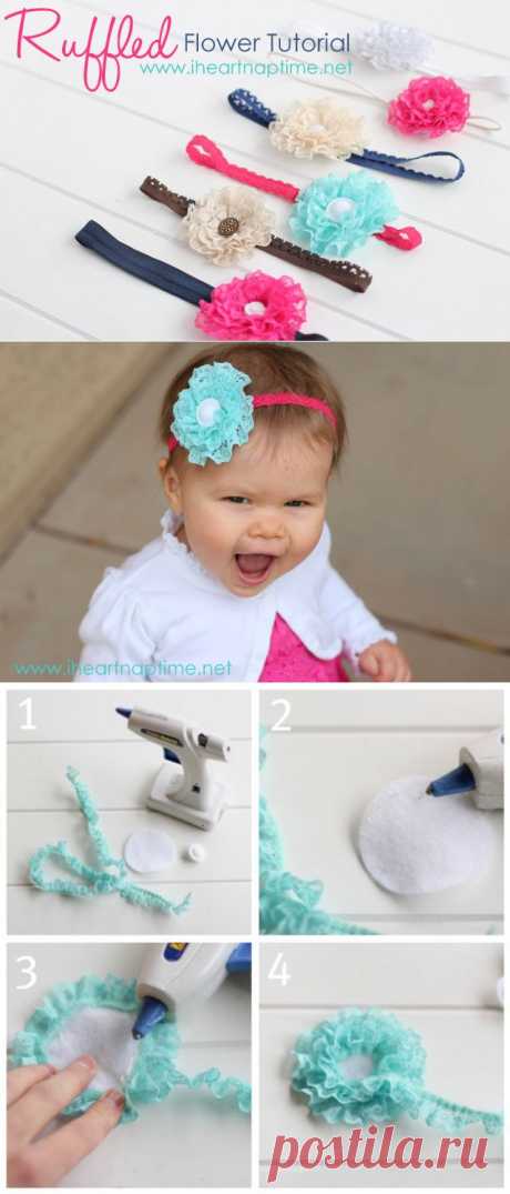 Ruffled Lace Flower - Picture {TUTORIAL}