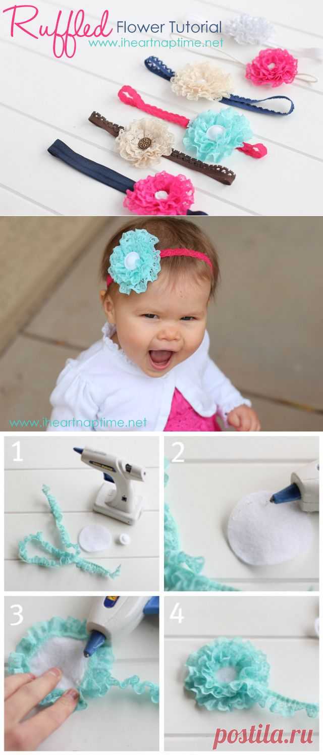 Ruffled Lace Flower - Picture {TUTORIAL}