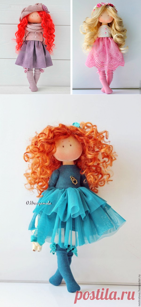 Текстильные куколки: идеи и выкройки - Рукодельные идеи